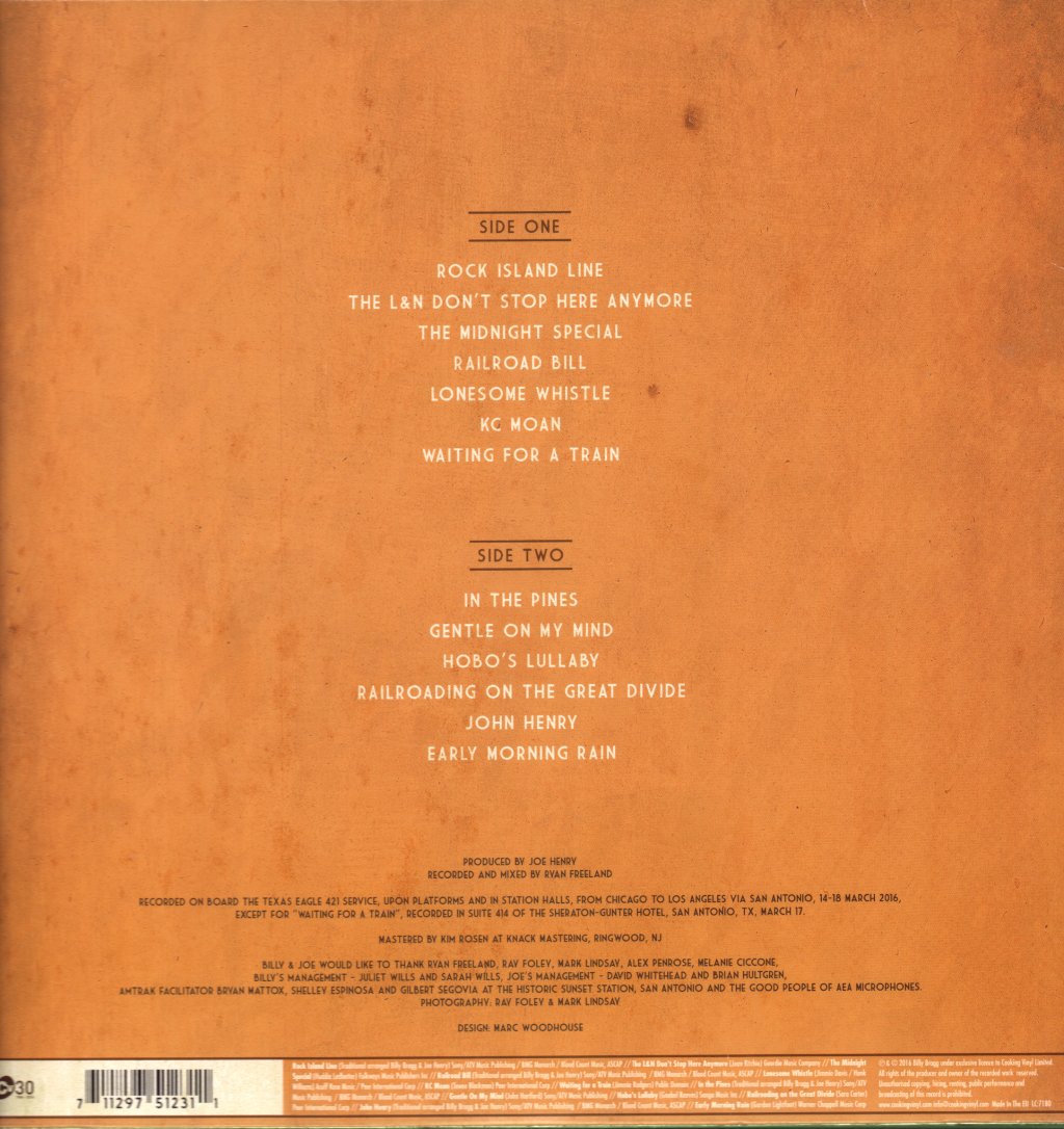 Billy Bragg And Joe Henry - Shine A Light : Field Recordings From The Great American Railroad - Lp