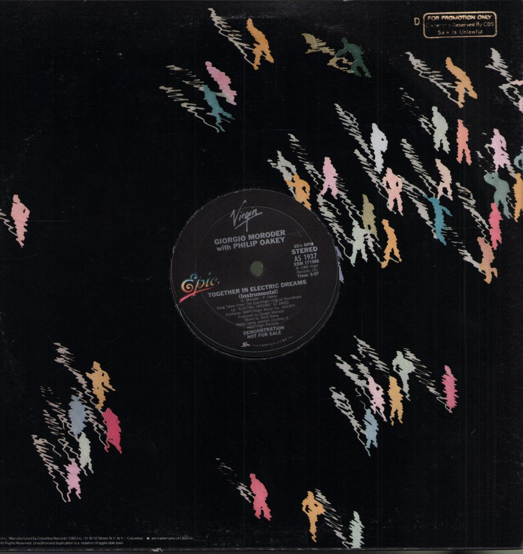 Giorgio Moroder With Philip Oakey - Together In Electric Dreams - 12 Inch