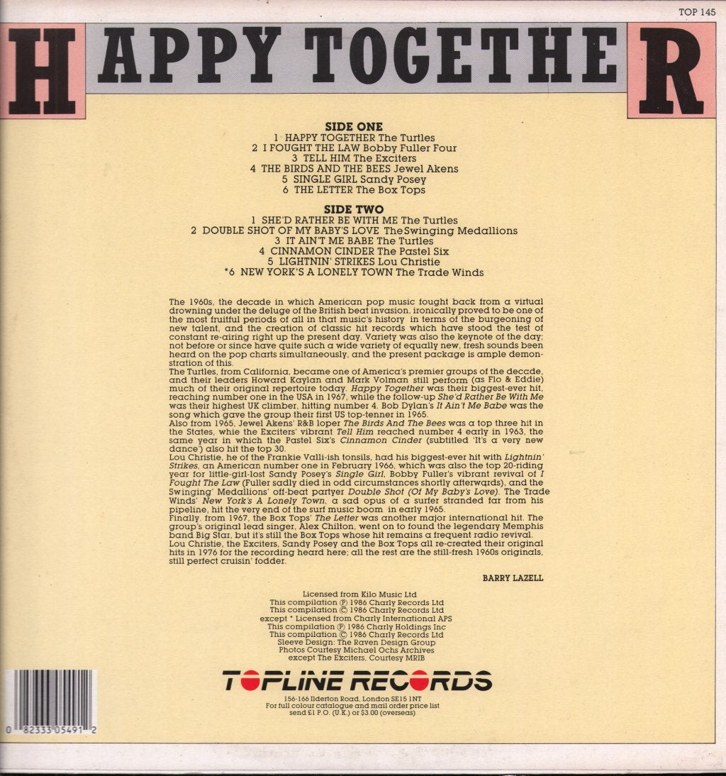 Various Artists - Happy Together - Lp