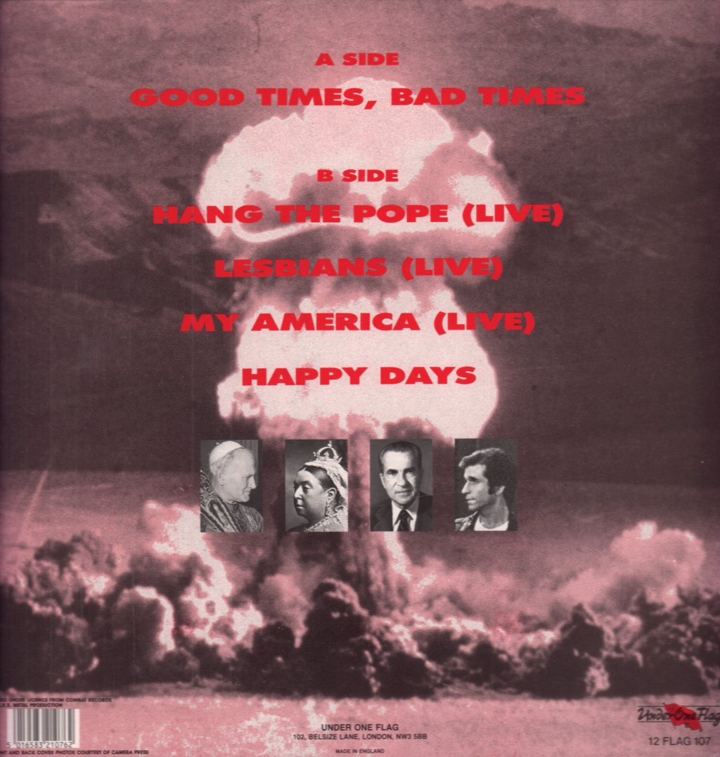 Nuclear Assault - Good Times Bad Times - 12 Inch