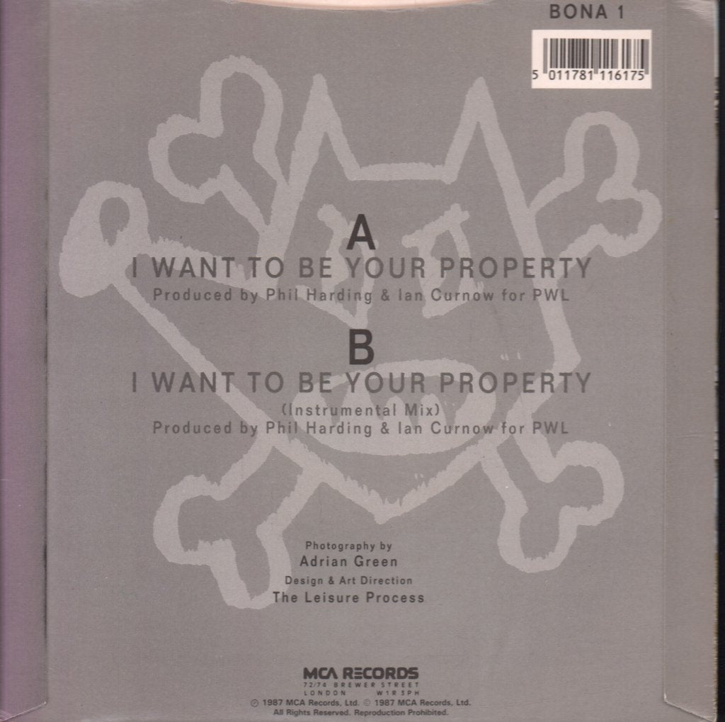 Blue Mercedes - I Want To Be Your Property - 7 Inch