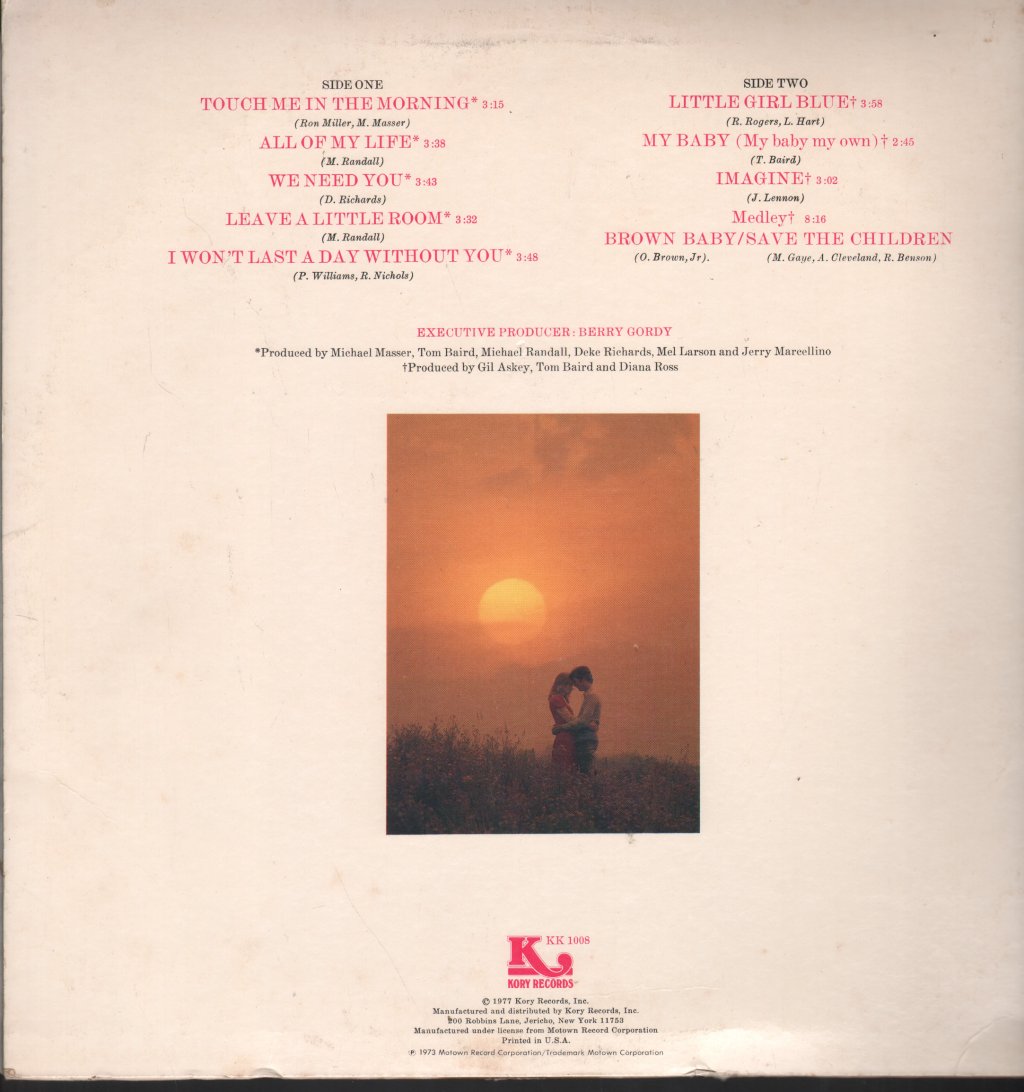 Diana Ross - Touch Me In The Morning - Lp