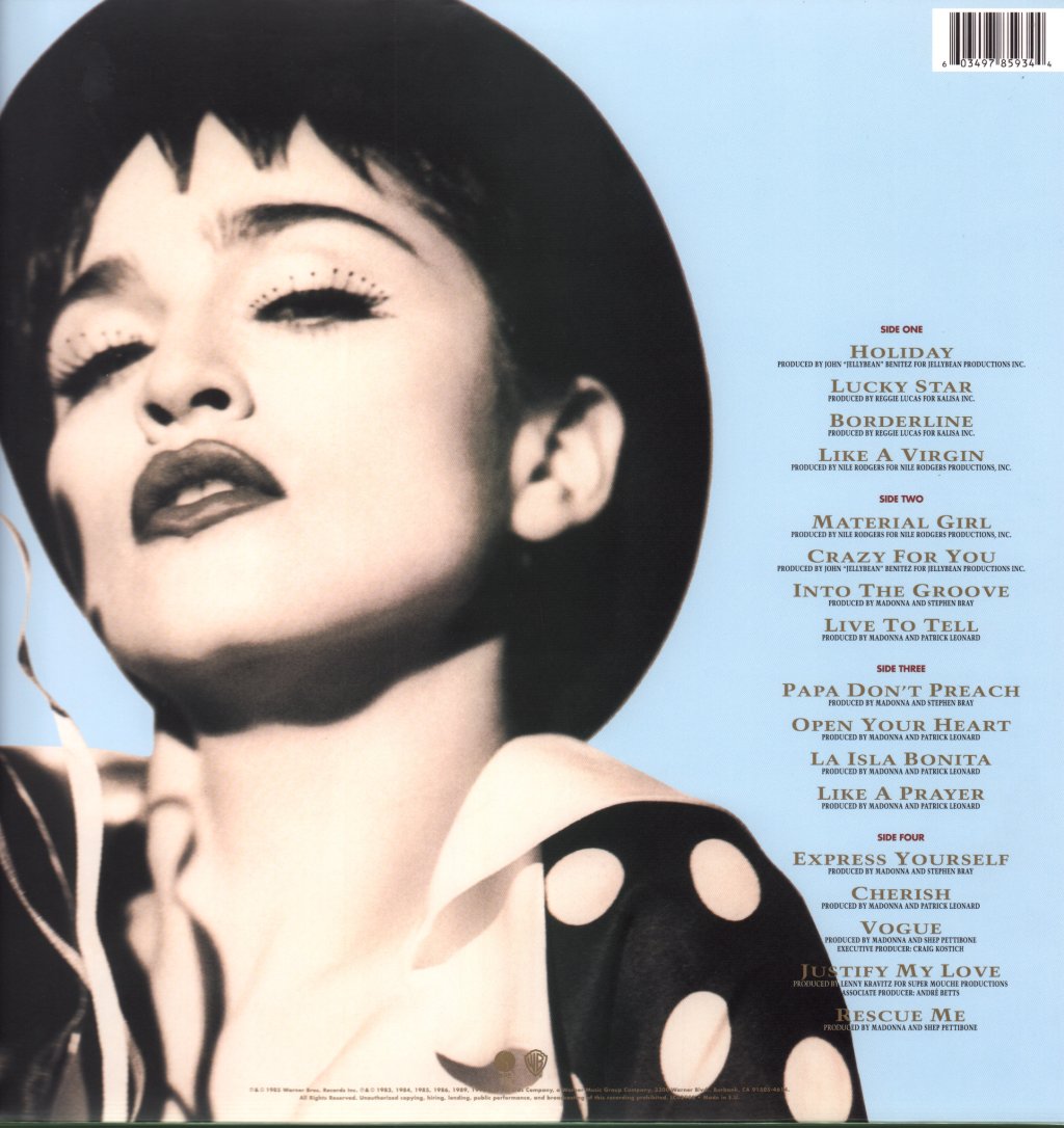 Madonna - Immaculate Collection - Double Lp
