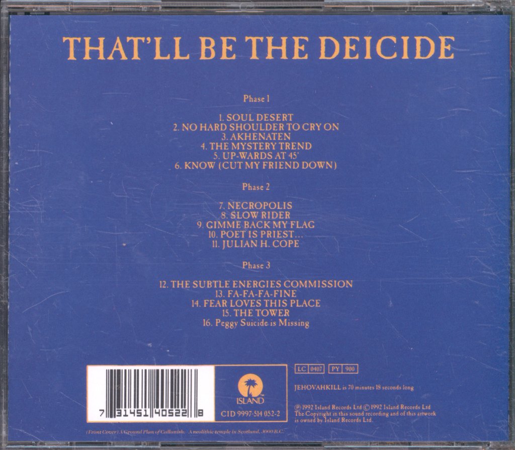 Julian Cope - Jehovahkill - Cd