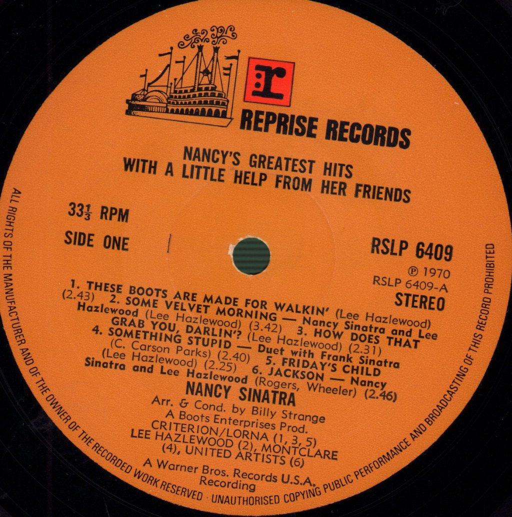 Nancy Sinatra - Nancy's Greatest Hits - Lp