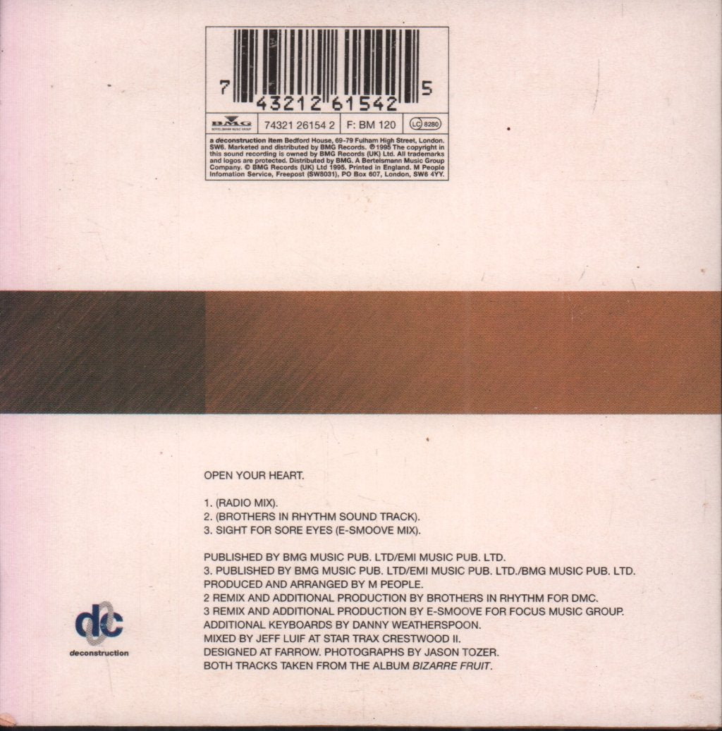 M People - Open Your Heart - Cd