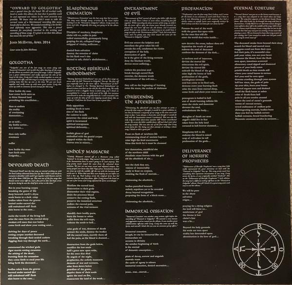 Incantation - Onward To Golgotha - Lp
