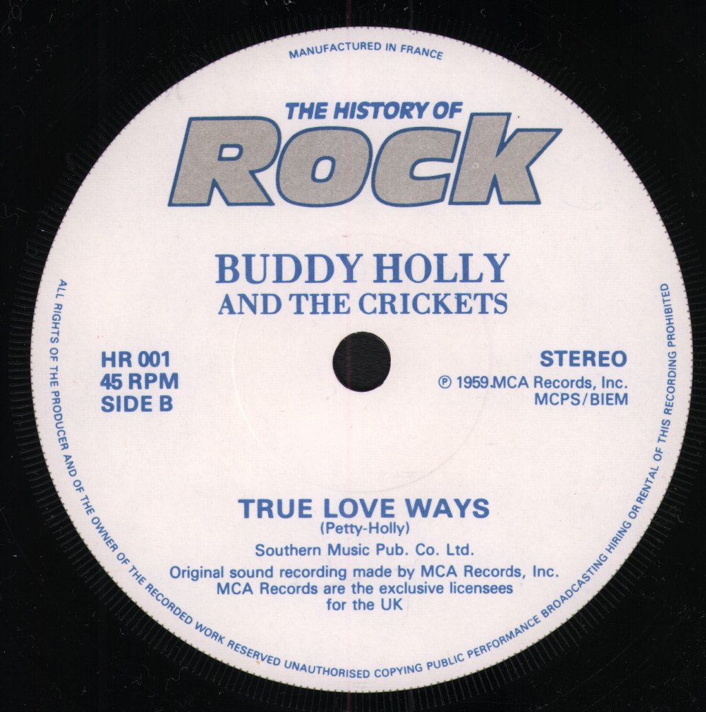 Buddy Holly And The Crickets - That'll Be The Day - 7 Inch