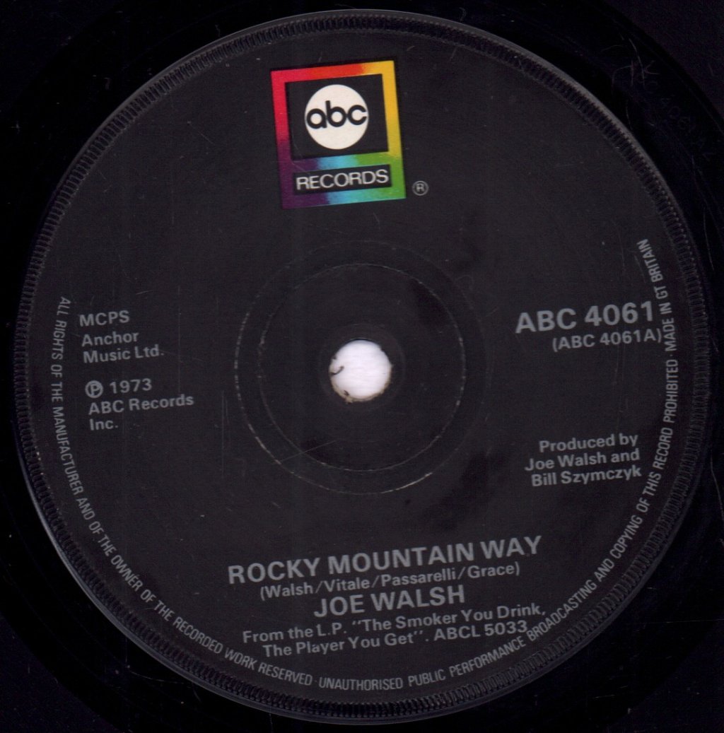 Joe Walsh - Rocky Mountain Way - 7 Inch