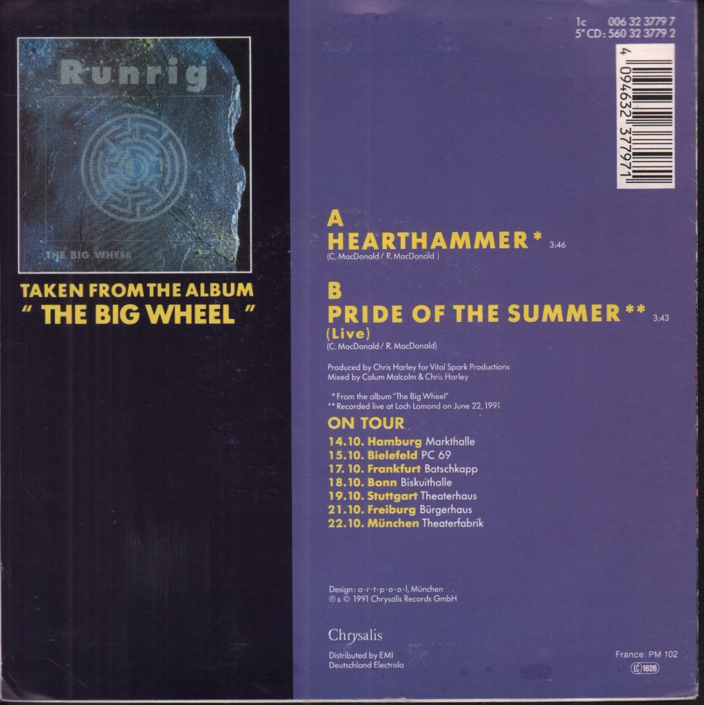 Runrig - Hearthammer - 7 Inch