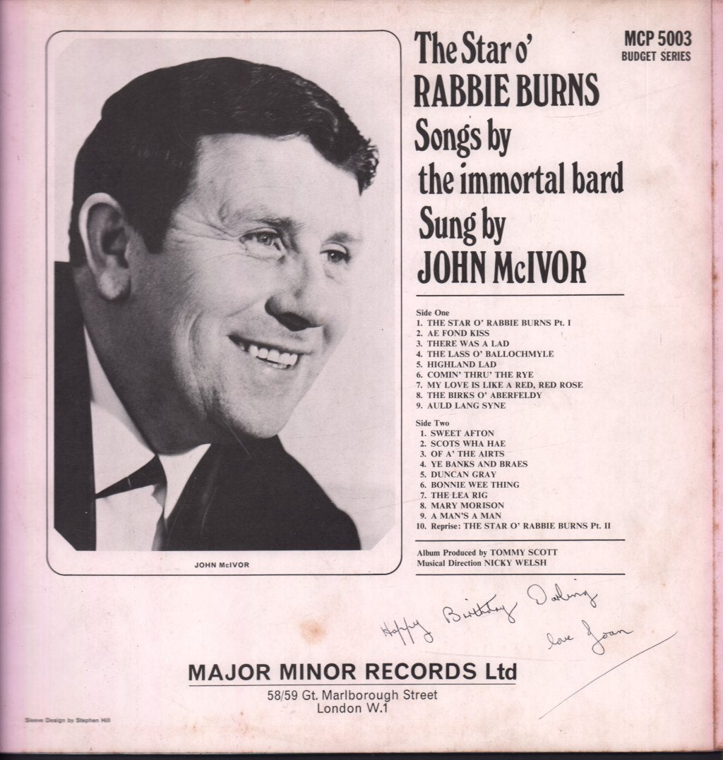 John McIvor - Star O' Rabbie Burns - Lp