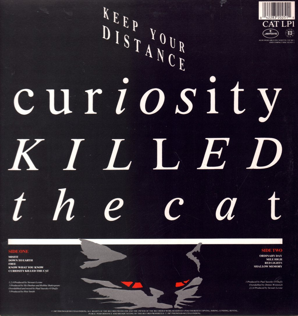 Curiosity Killed The Cat - Keep Your Distance - Lp