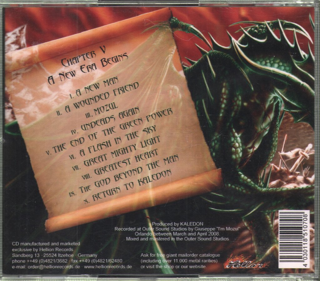 Kaledon - Legend Of The Forgotten Reign - Chapter V: A New Era Begins - Cd