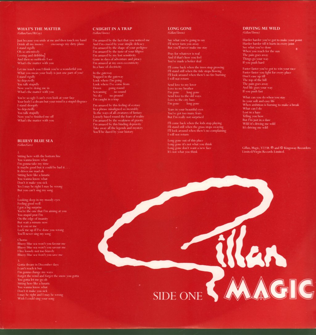 Gillan - Magic - Lp