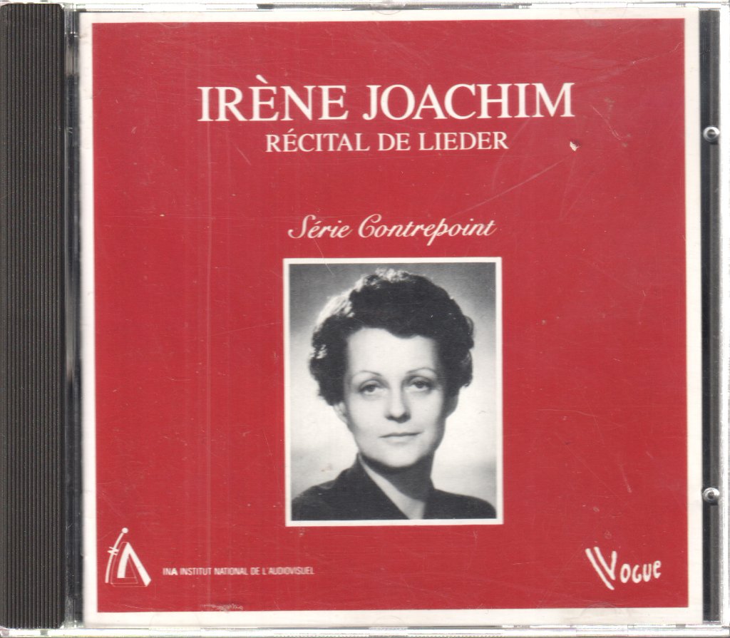 Irène Joachim - Récital de Lieder - Cd
