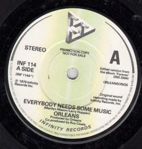 Orleans - Everybody Needs Some Music - 7 Inch