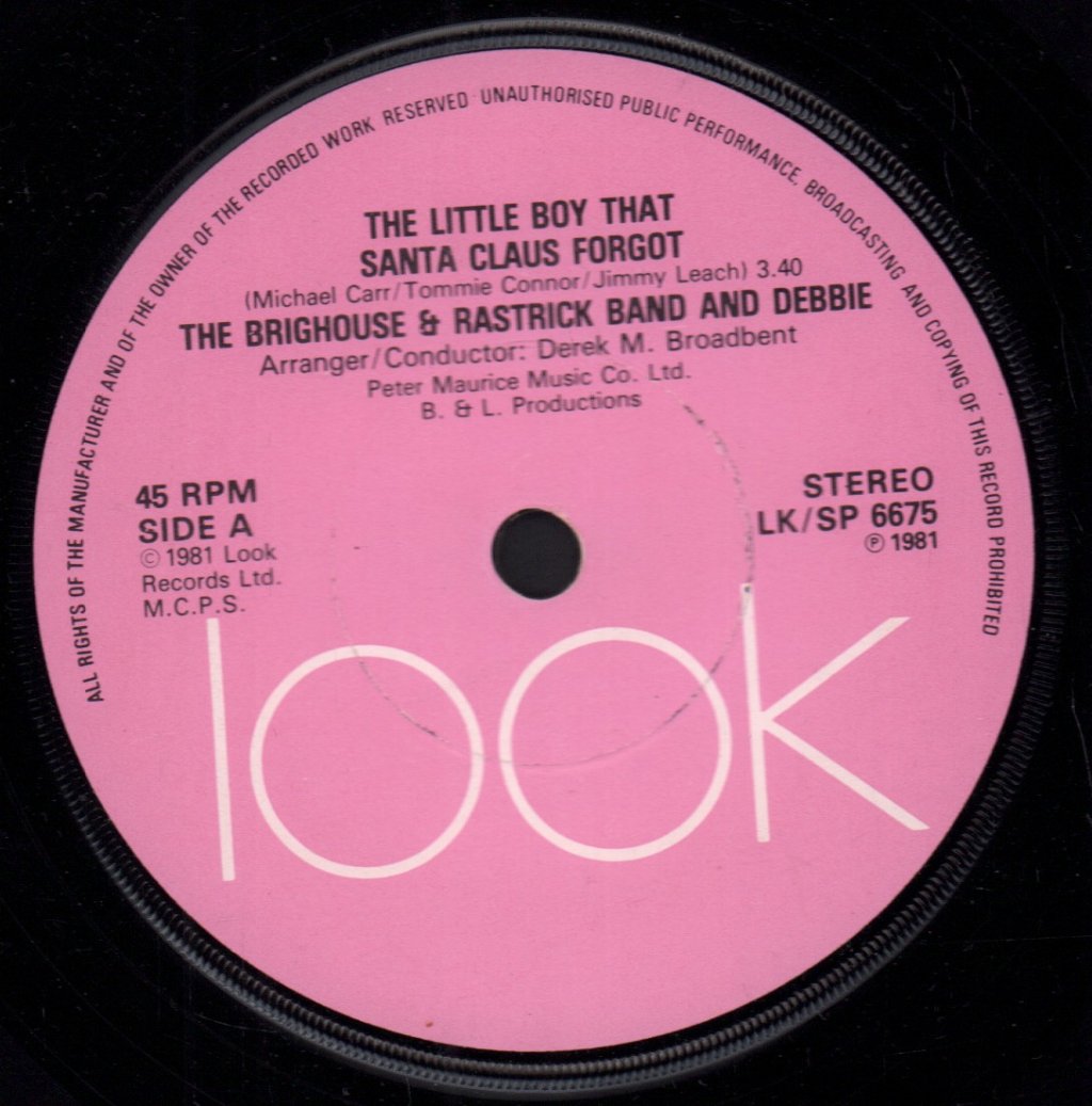 Brighouse And Rastrick Band And Debbie - Little Boy That Santa Claus Forgot - 7 Inch