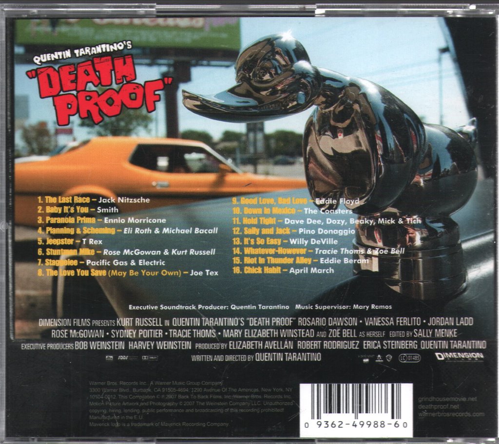 Various Artists - Quentin Tarantino's "Death Proof" (Original Soundtrack) - Cd