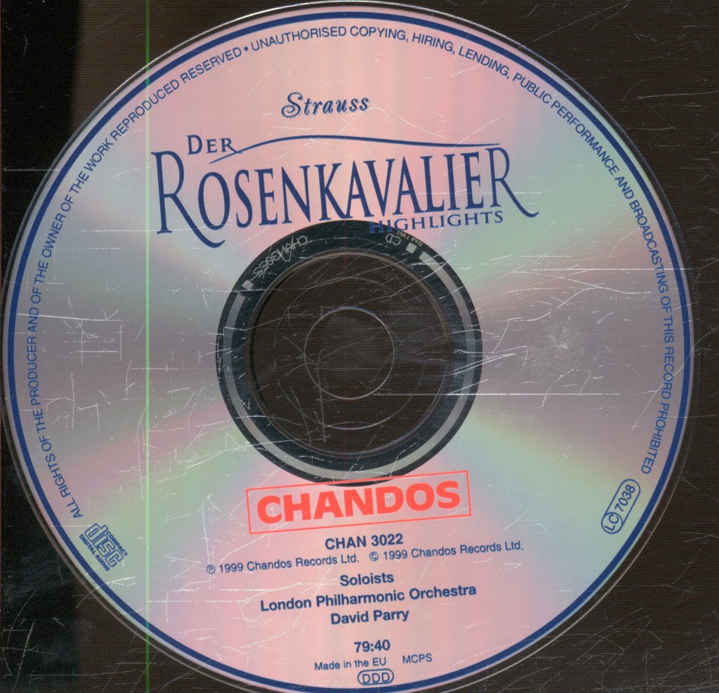 London Philharmonic Orchestra, David Parry - Strauss - Der Rosenkavalier Highlights - Cd