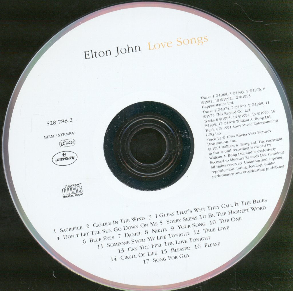 Elton John - Love Songs - Cd
