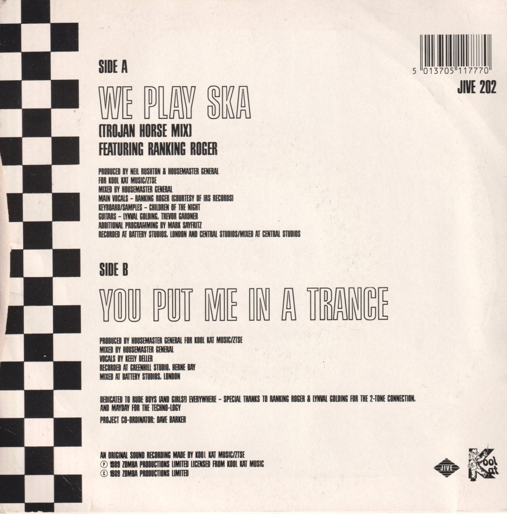 children of the night featuring ranking roger - We Play Ska - 7 Inch