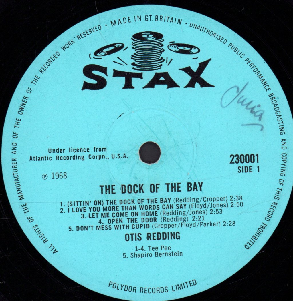 Otis Redding - Dock Of The Bay - Lp