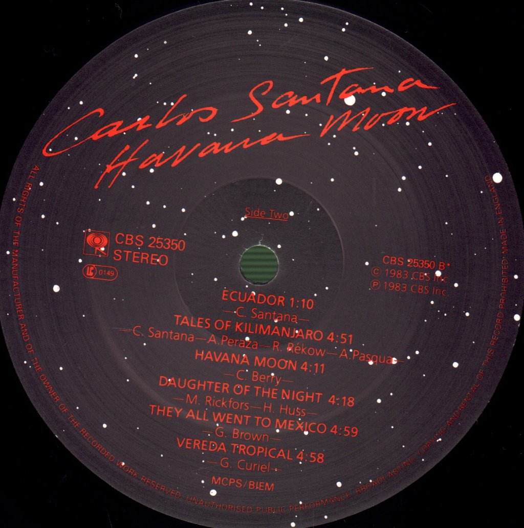 Carlos Santana - Havana Moon - Lp