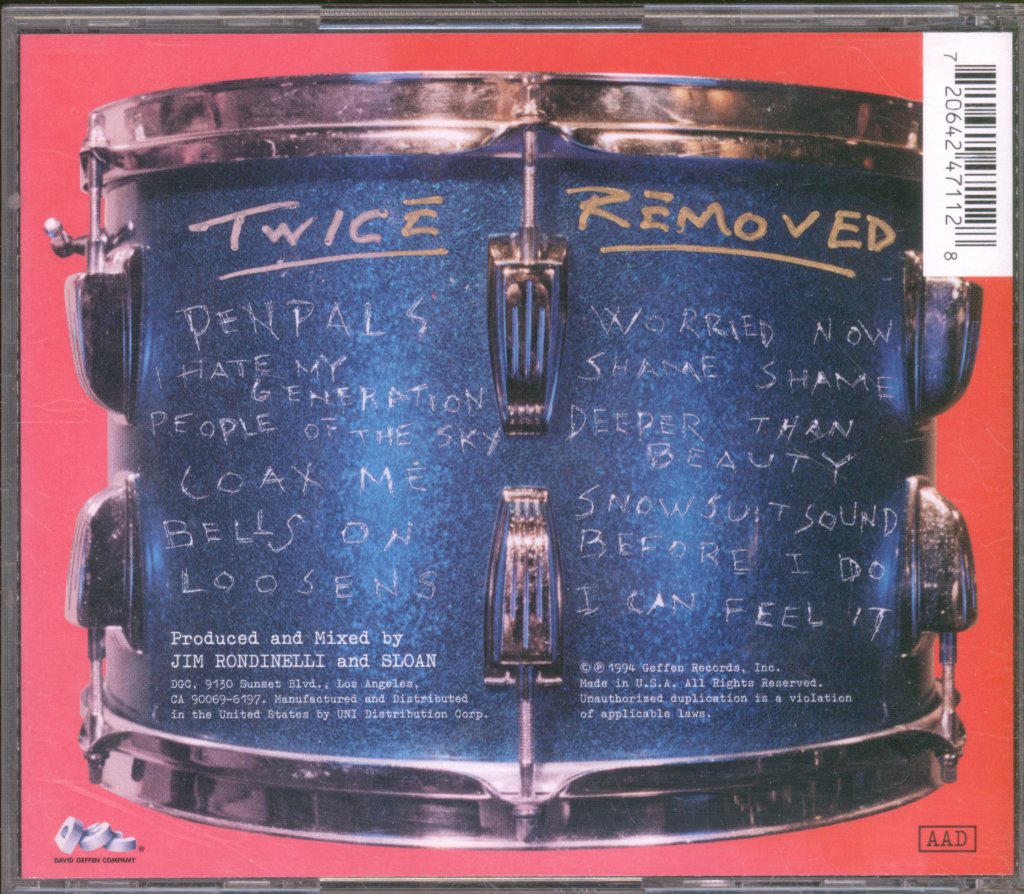 Sloan - Twice Removed - Cd
