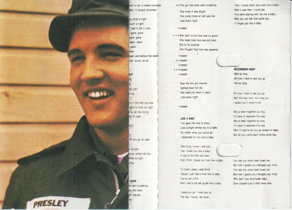 Elvis Presley - Elvis Is Back! - Cassette