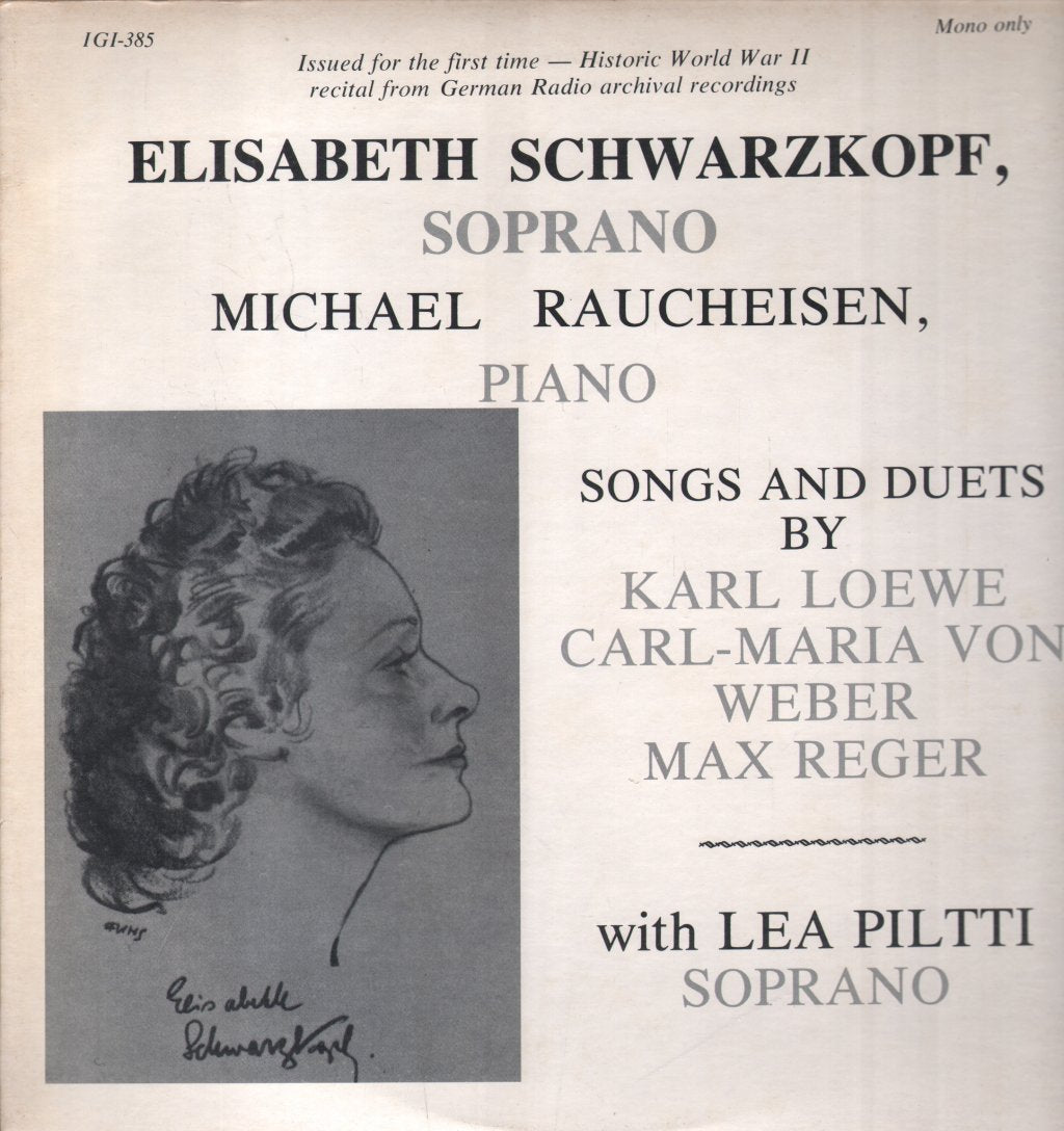 Elisabeth Schwarzkopf / Michael Raucheisen / Lea Piltti - Songs And Duets - Lp