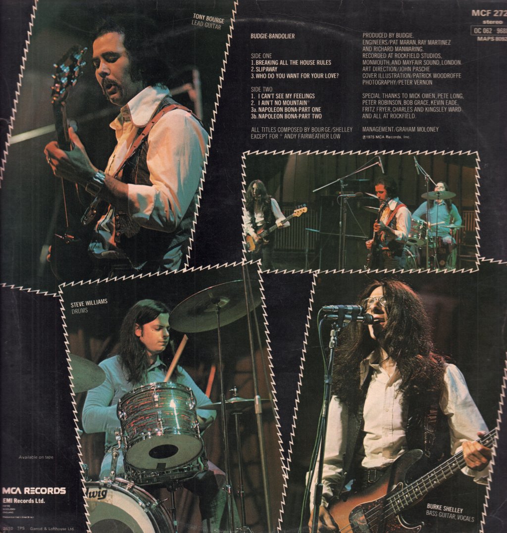 Budgie - Bandolier - Lp