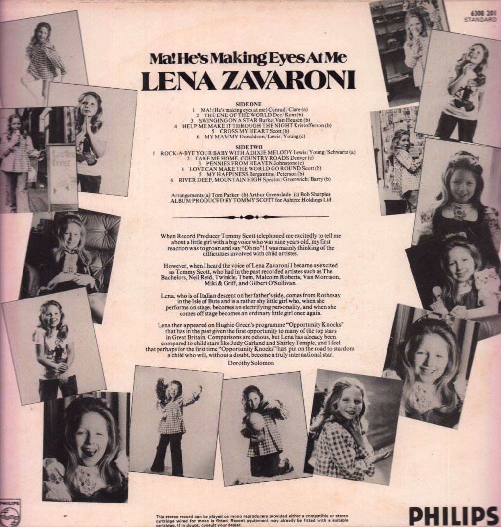 Lena Zavaroni - Ma! He's Making Eyes At Me - Lp