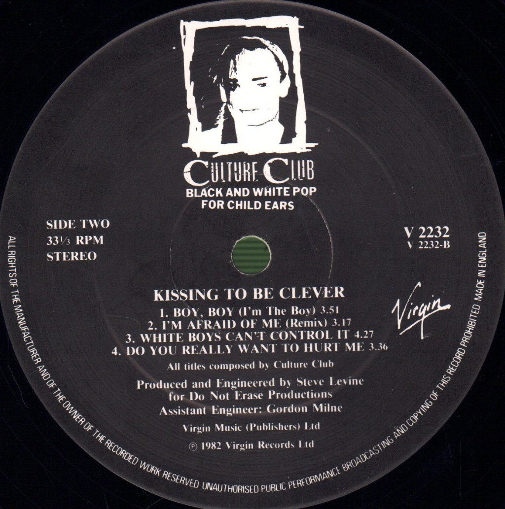 Culture Club - Kissing To Be Clever - Lp