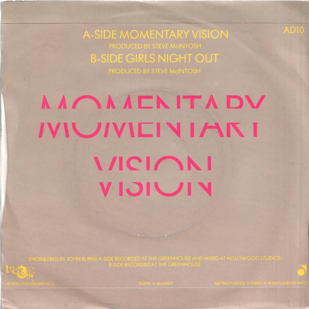 Cool Notes - Momentary Vision - 7 Inch