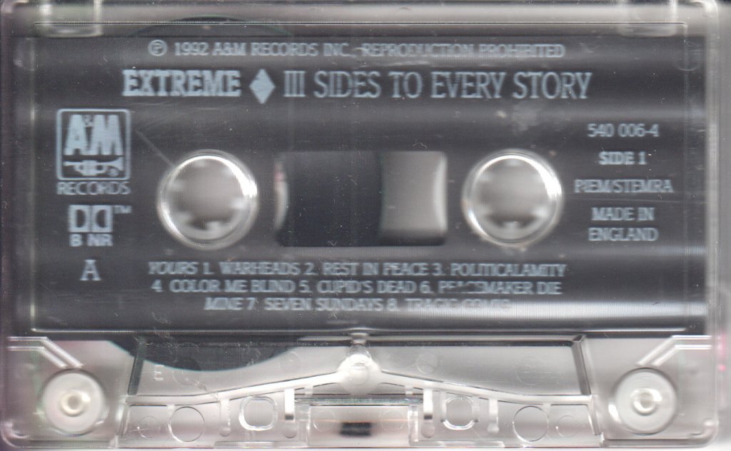 Extreme - 3 Sides To Every Story - Cassette
