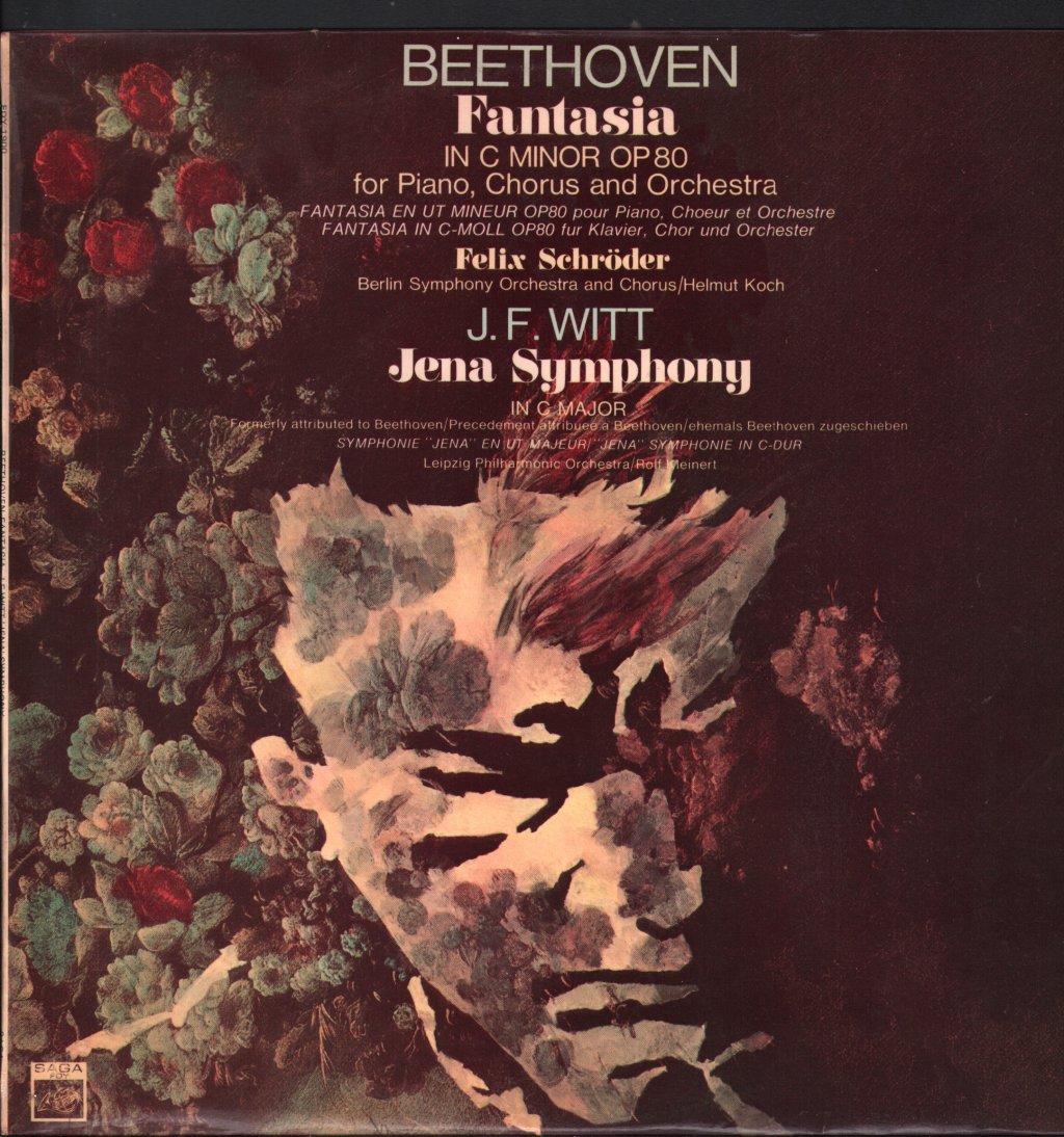 Berlin Symphony Orchestra / Helmut Koch / Leipzig Philharmonic Orchestra / Rolf Kleinert - Beethoven - Fantasia in C Minor Op 80 / J.F.Witt - Jena Symphony in C Major - Lp
