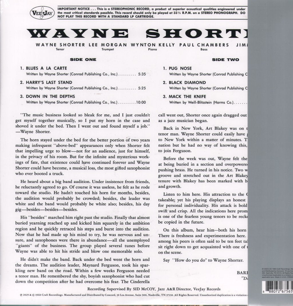 Wayne Shorter - Introducing Wayne Shorter - Lp