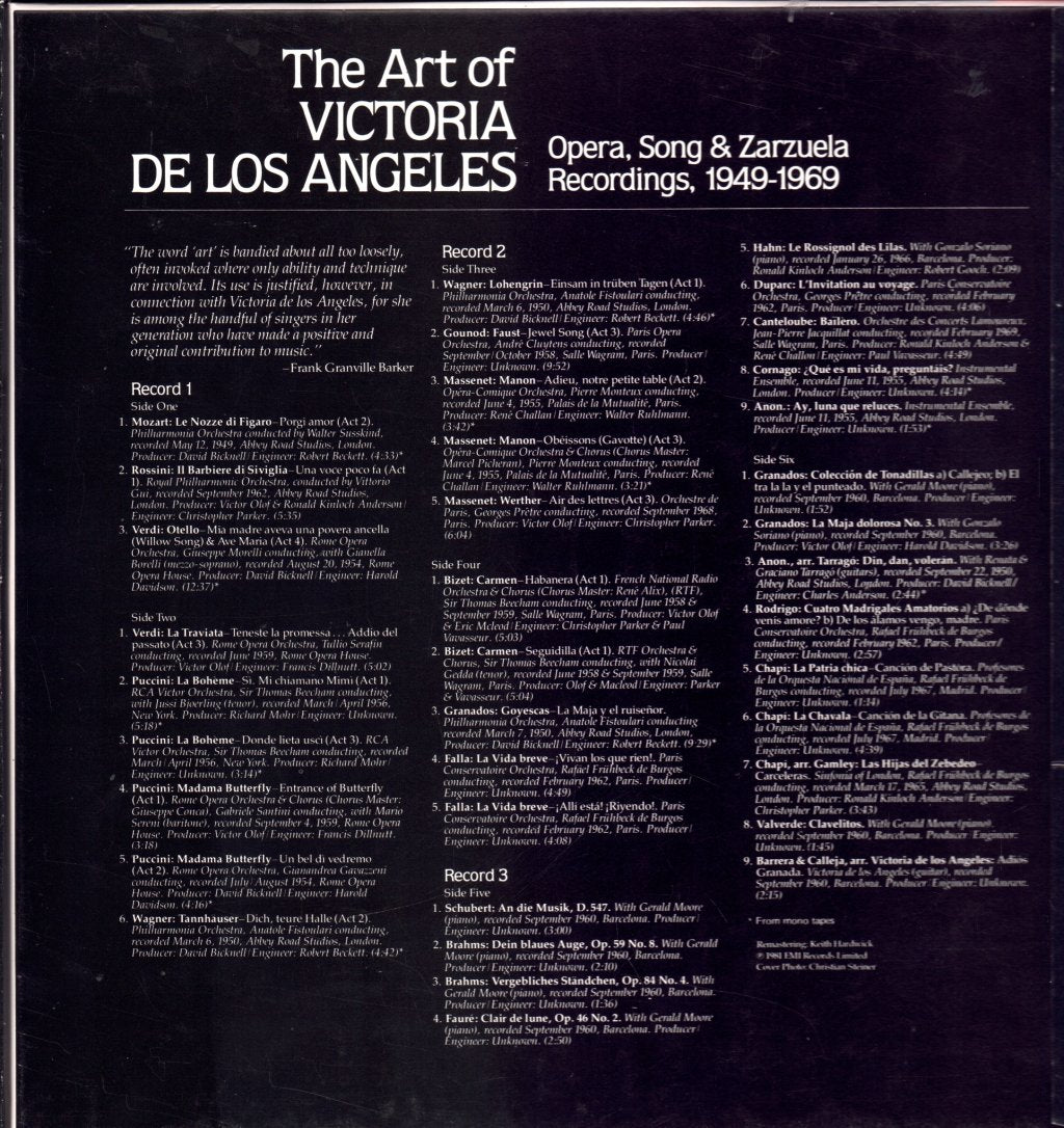 Victoria De Los Angeles - Art Of - Lp