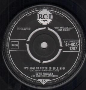 Elvis Presley - It's Now Or Never - 7 Inch