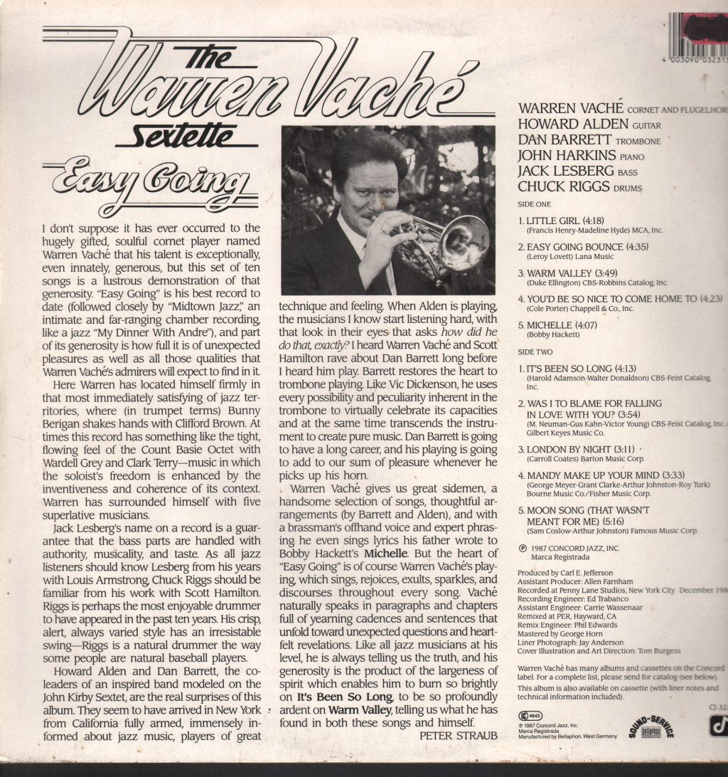 Warren Vache Sextette - Easy Going - Lp