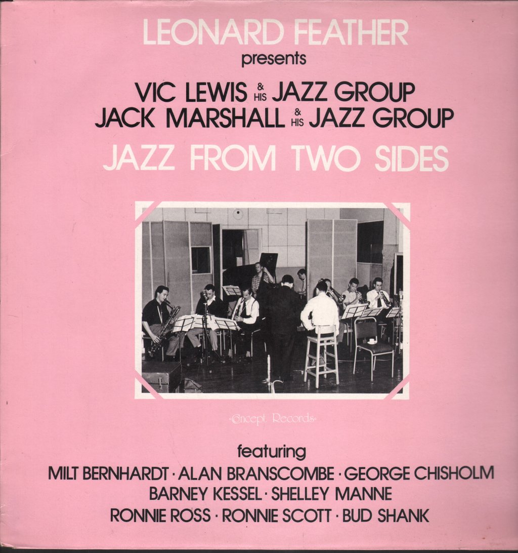 Vic Lewis and Jack Marshall - Leonard Feather presents Jazz From Two Sides - Lp