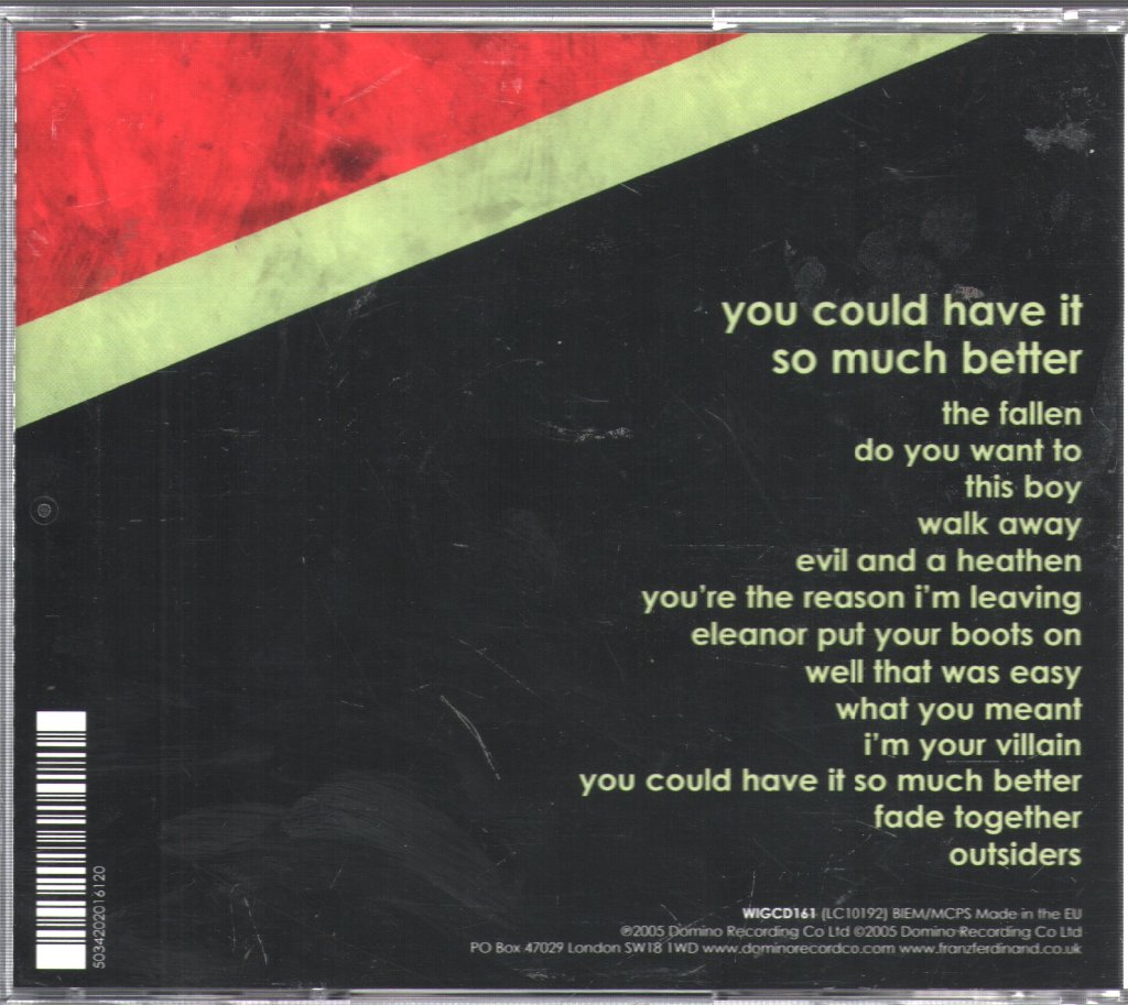 Franz Ferdinand - You Could Have It So Much Better - Cd