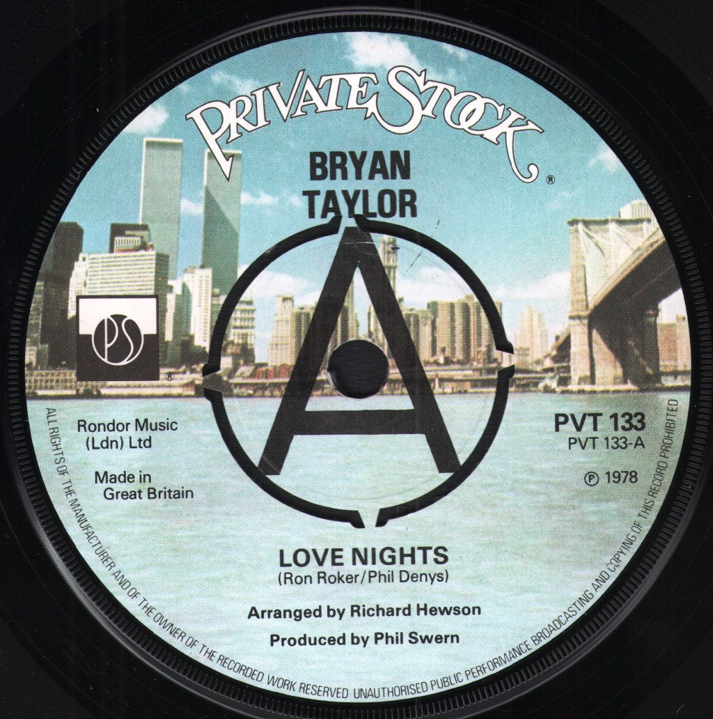 Bryan Taylor - Love Nights - 7 Inch