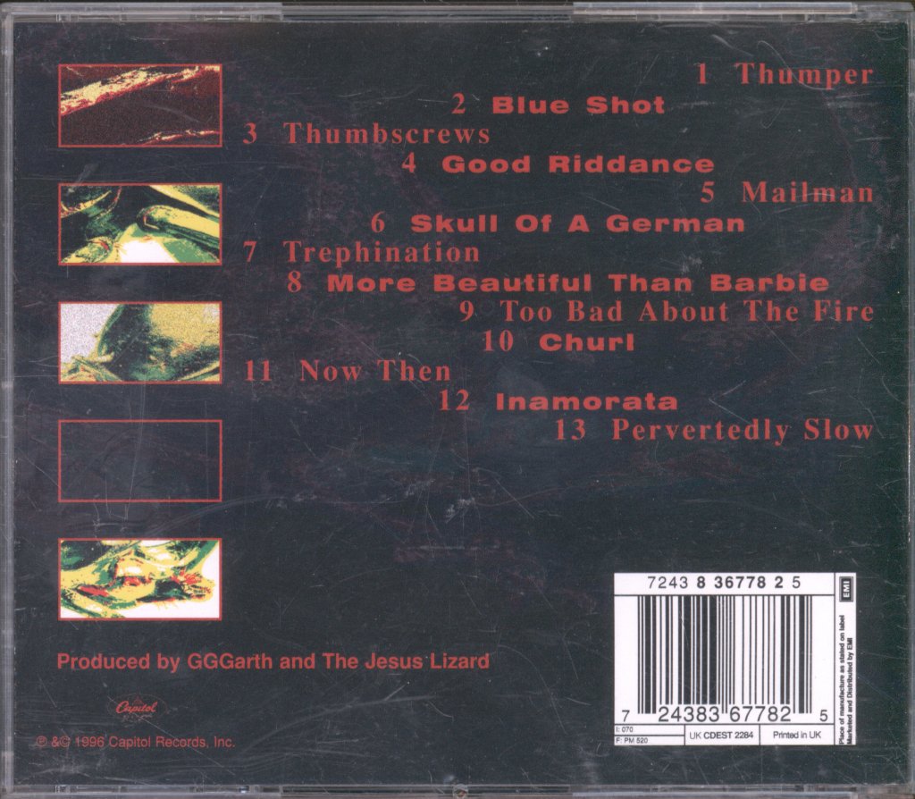 Jesus Lizard - Shot - Cd