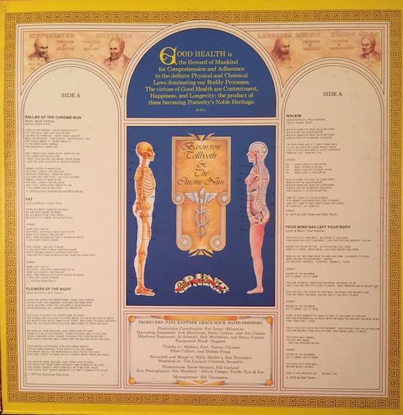 Paul Kantner, Grace Slick And David Freiberg - Baron Von Tollbooth & The Chrome Nun - Lp