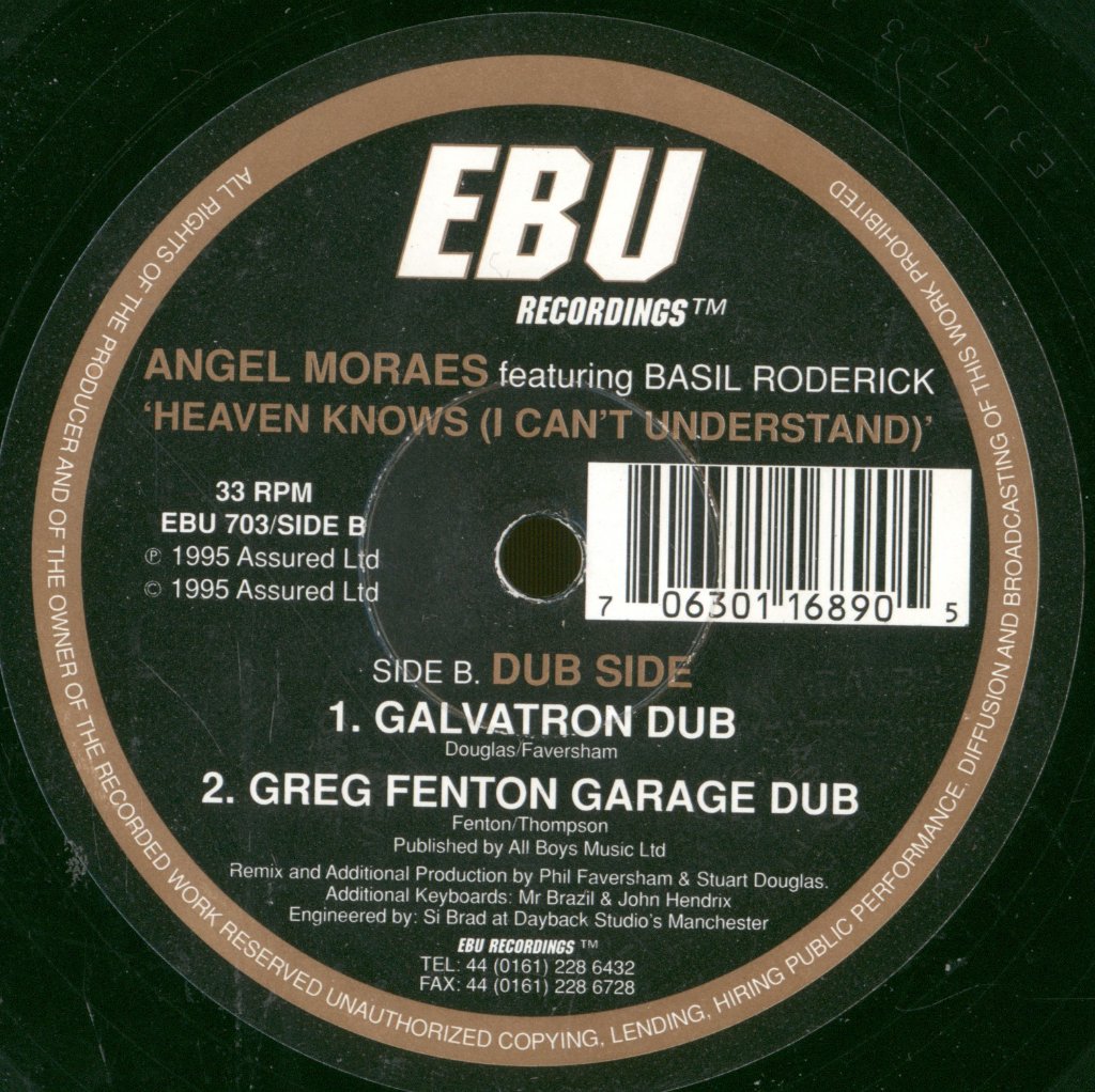 Angel Moraes - Heaven Knows (I Can't Understand) - 12 Inch