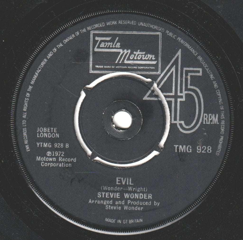 Stevie Wonder - Boogie On Reggae Woman - 7 Inch