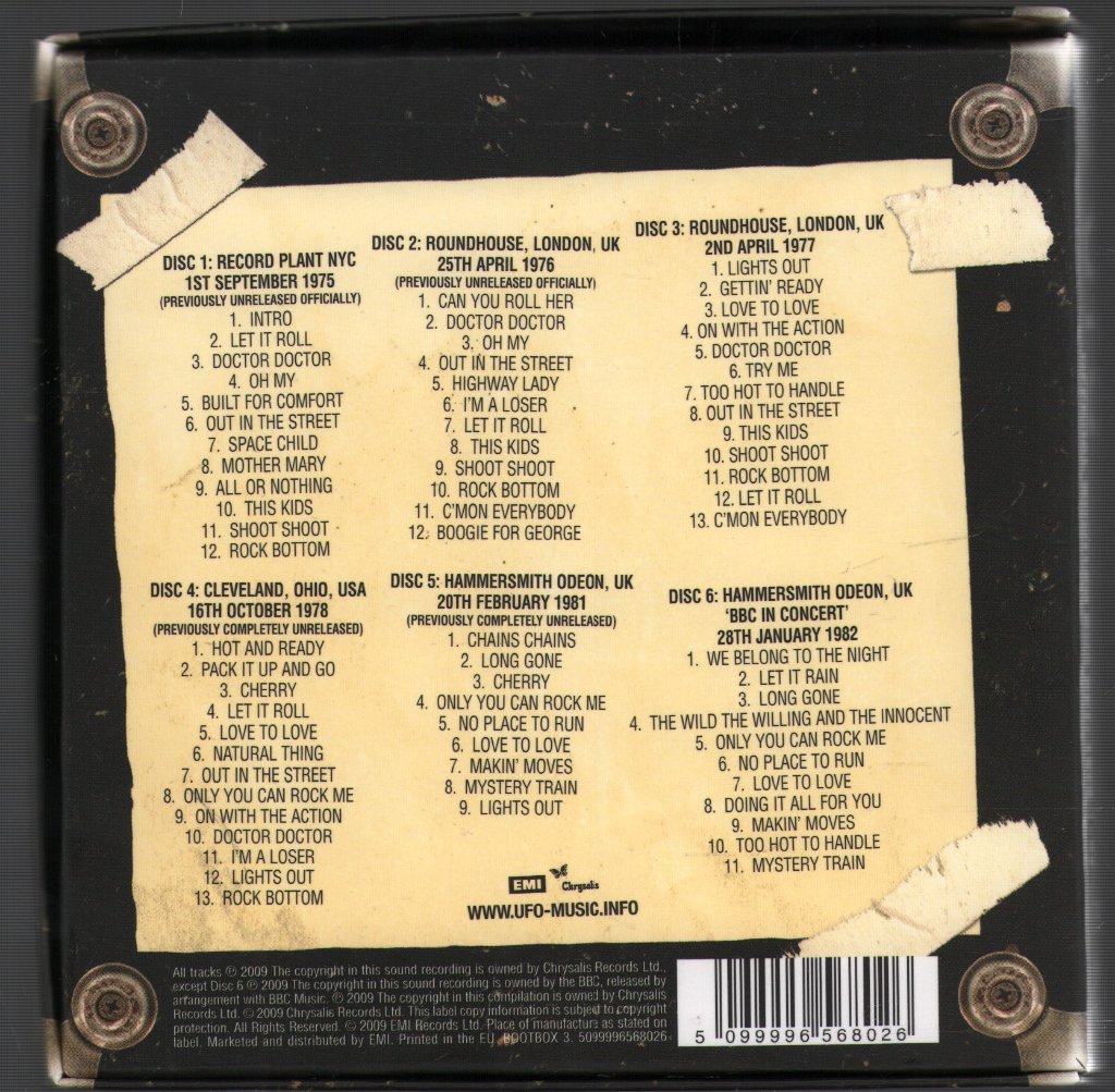 UFO - Official Bootleg Box Set 1975-1982 - Cd Set