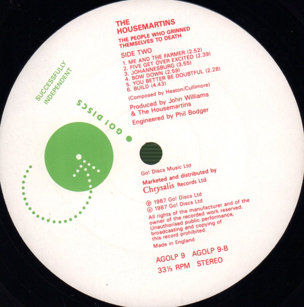 Housemartins - People Who Grinned Themselves To Death - Lp