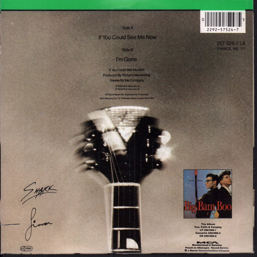 Big Bam Boo - If You Could See Me Now - 7 Inch